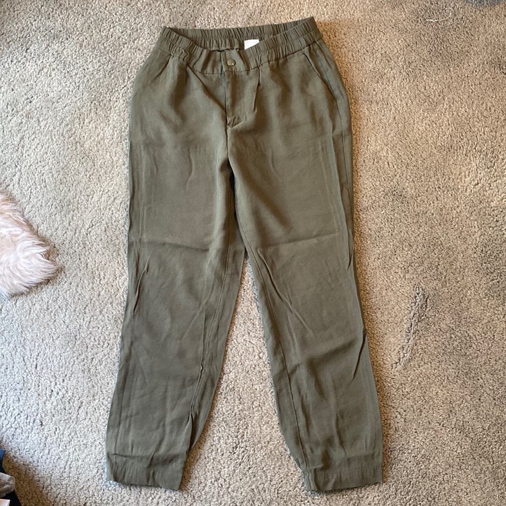 Cute/Casual Olive Green Pants